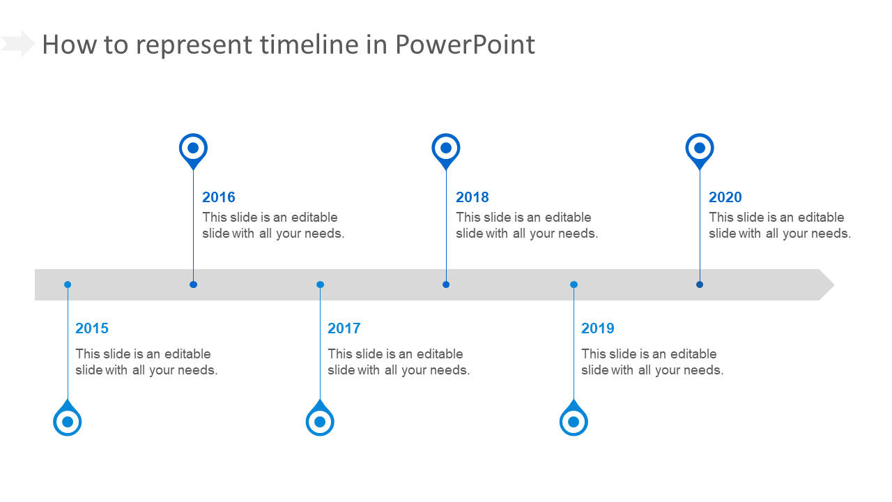 how to represent timeline in powerpoint-6-blue